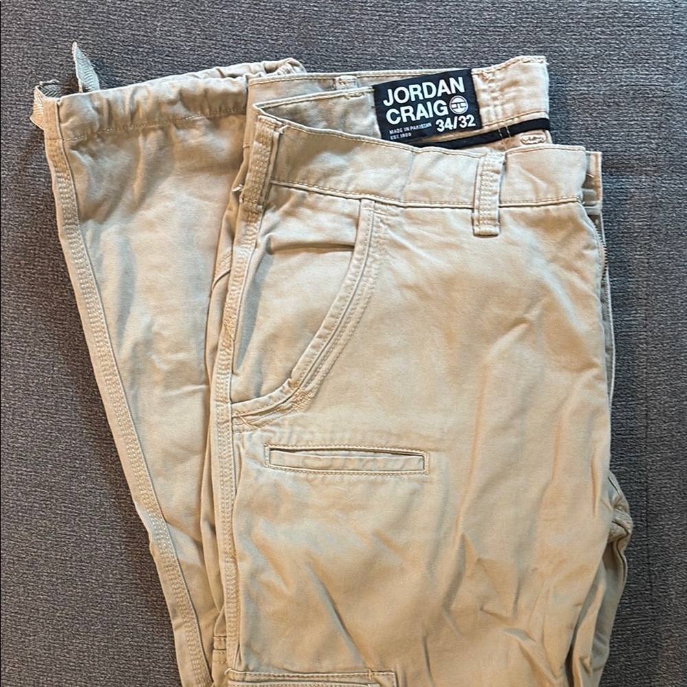 Jordan Craig Tan Chinos Classic Style